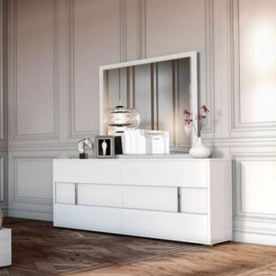 Nova High-End Contemporary Bedroom Dresser with Soft-Closing Drawers and Mirror