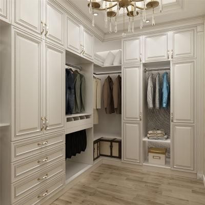 Modern Home Furniture Bedroom Large Storage Wall Mount Solid Wood Closet Wardrobe