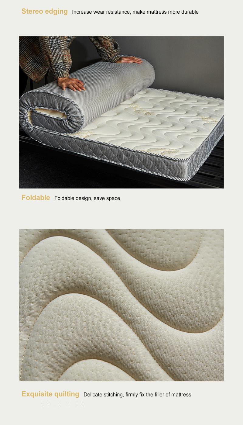 Student Bed Mattress Thick 6cm Multi-Purpose Soft Natural Latex Double