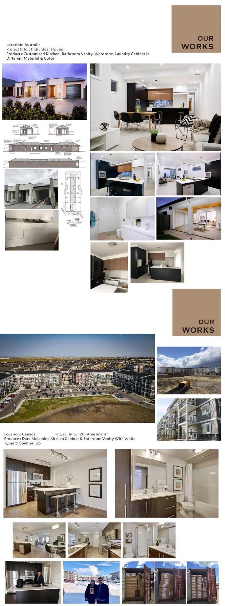 Open Wooden Grain Modular Ladies Closets