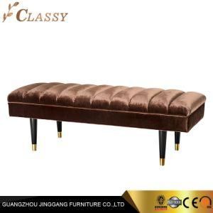 Velvet Bed Bench for Hospitality Furniture