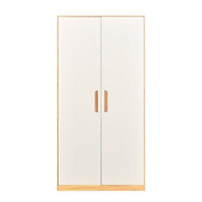 Bedroom Furniture Steel 2 Doors Metal Locker Cabinet Wardrobe