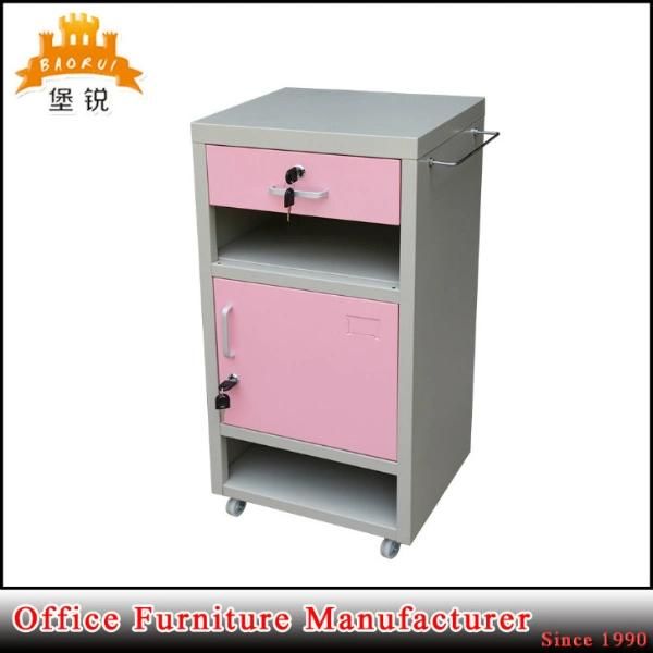 Fas-109 Bedside Table Nightstand Pedestal Hospital Furniture Mobile Metal Cabinets