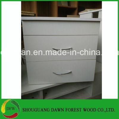 Panel Furniture Melamine Board Two Drawers Cabinet