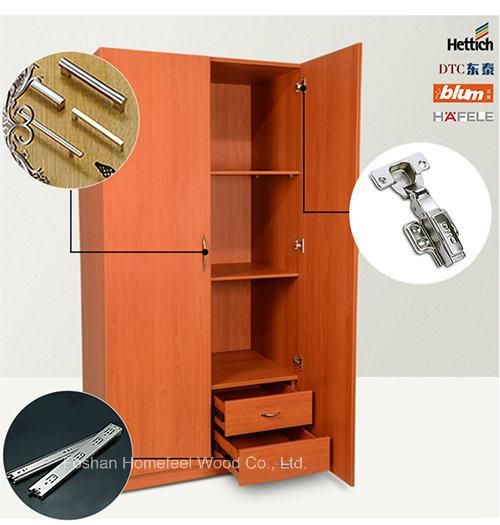 Modern Wooden Glass Door Wardrobe for Bedroom (HF-AL047)