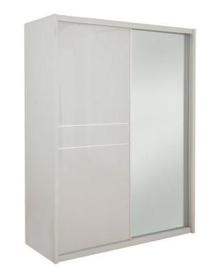 Nova 2 Door Sliding Robe Wardrobe with Full-Length Mirror