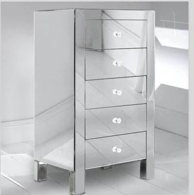 Quality Assurance New Style Home Furniture Mirrored Tallboy Dresser