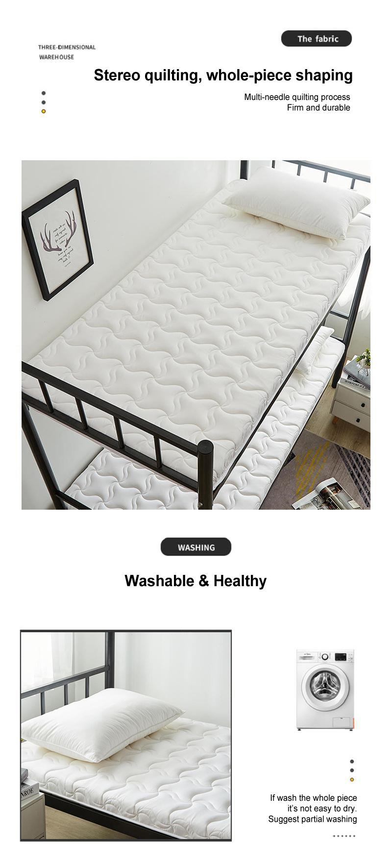 Dorm Bunk Bed Mattress Portable Soft Thin Comfortable Single XL