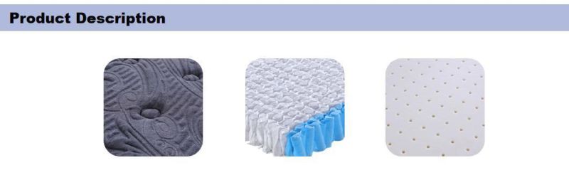 Euro Top Comfortable Sleep King Size Soft Foam Latex Pocket Spring Mattress
