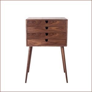 4 Drawers Living Room Storage Cabinet Design, Walnut Cabinet Wood