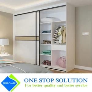White and Golden Color Bedroom Furniture Wardrobes Closet (ZY 2023)