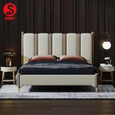 China Wholesale Modern Living Room Wardrobe Wooden King Double Wall Bed Hotel Bedroom Home Furniture