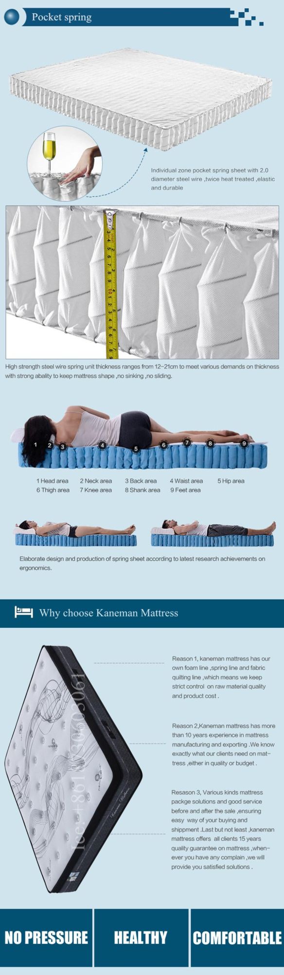 13 Inch Latex Mattress Spring Mattress Bedroom Mattress