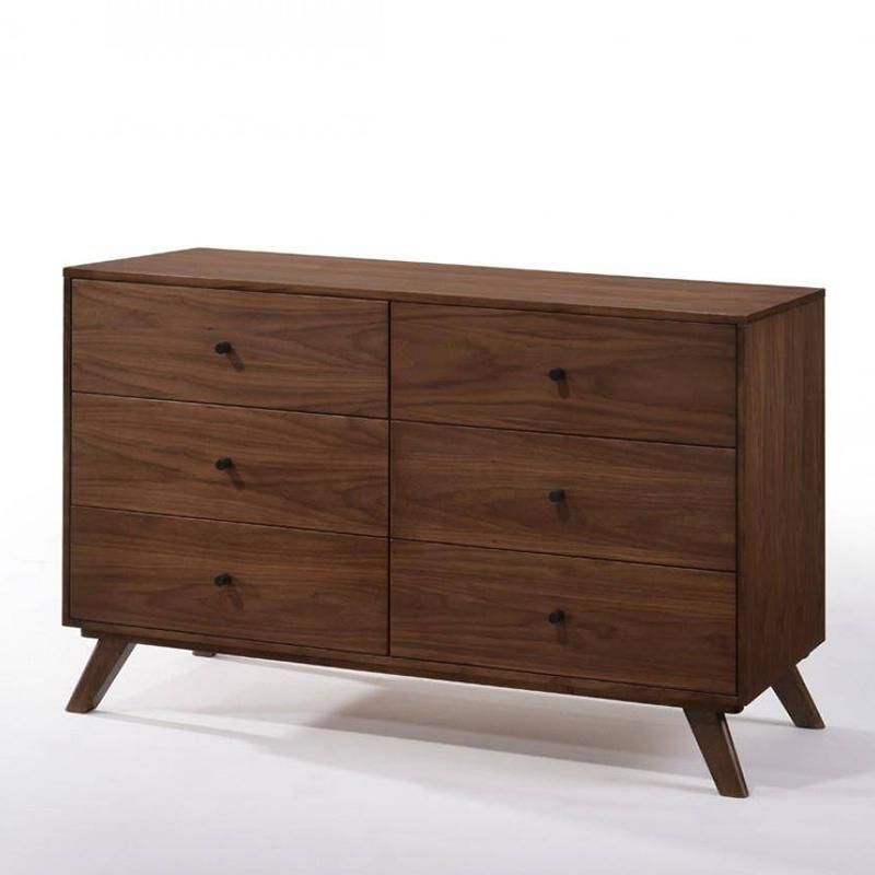 Wholesale/OEM/ODM North American Style Walnut Home Furniture Bedroom Furniture Set