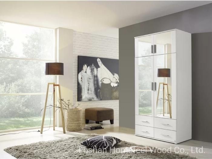 Modern Wholesale Swing Door Wooden Furniture Bedroom Wardrobe (HF-WB16)