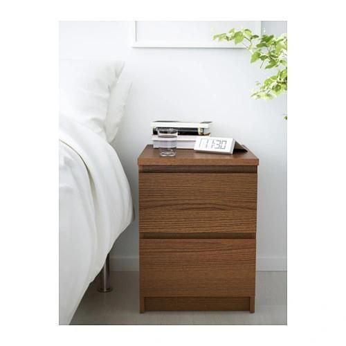 Bedroom Nightstand with Two Drawers