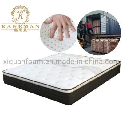 Luxury Bed Mattress Flat Latex Mattress in a Pallet King Size