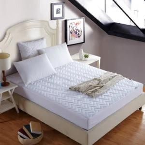 Factory Wholesale White Color Fitted Mattress Protector