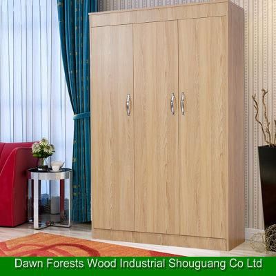 Three Door Bedroom Furniture Drawer Wardrobe