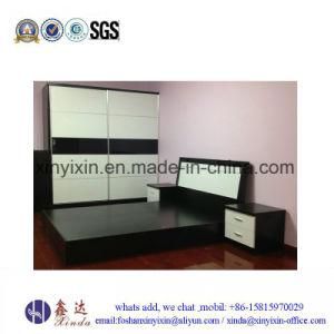 Black White Color Melamine Bedroom Furniture (SH-030#)