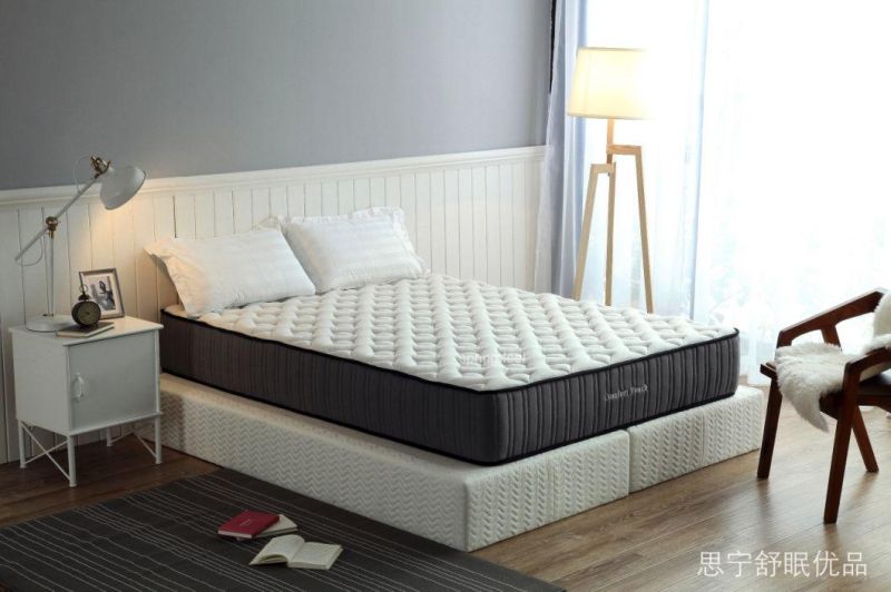 Spring Mattress Eb15-02 Comfort Support Plus Pocket Springs Queen Mattress Euro Top - Medium Plush Feel Bed - High Density Foam Layer - Mattress in a Box