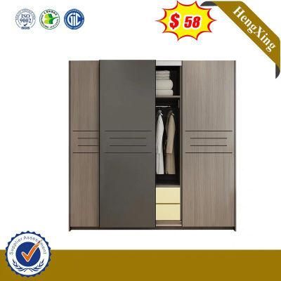 Modern Bedroom Soft Close Wooden 3 Doors Sliding Wardrobes Chinese Furniture