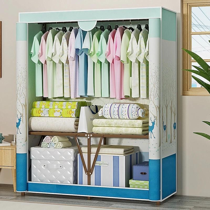 Fashionable Foldable Large-Capacity Installation-Free Wardrobe Storage Cabinet