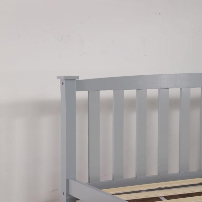 Bedroom Furniture Pine Painted Solid Wood Bed Full/Double Bed
