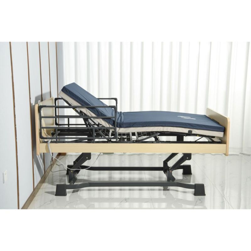 Home Care Nursing Elder Sick People Electric Adjustable Bed Foundation with Waterproof Cover