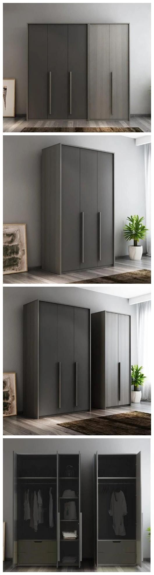 Chinese Sliding Door Closet Cabinet Home Furniture House Use Single Room Bedroom Furniture Wardrobe