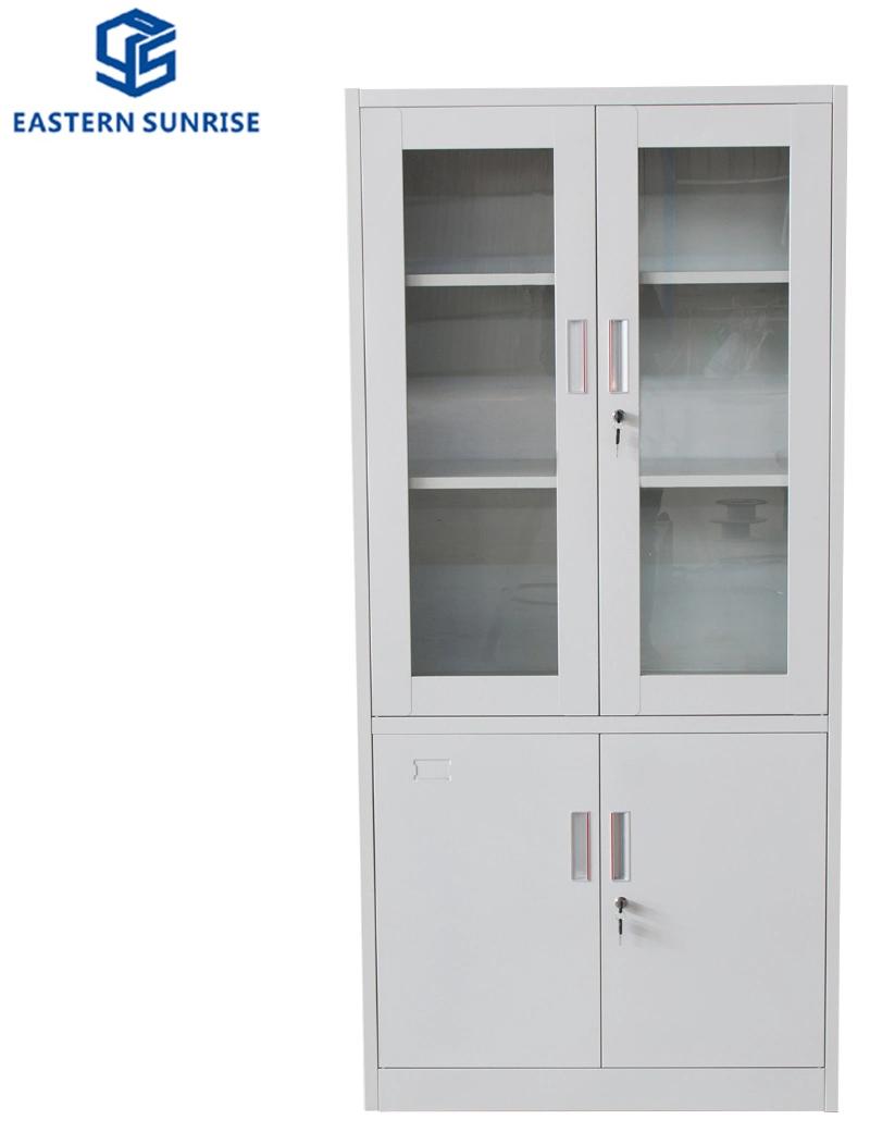 Filing Storage Wardrobe with Glass Door and Steel Door