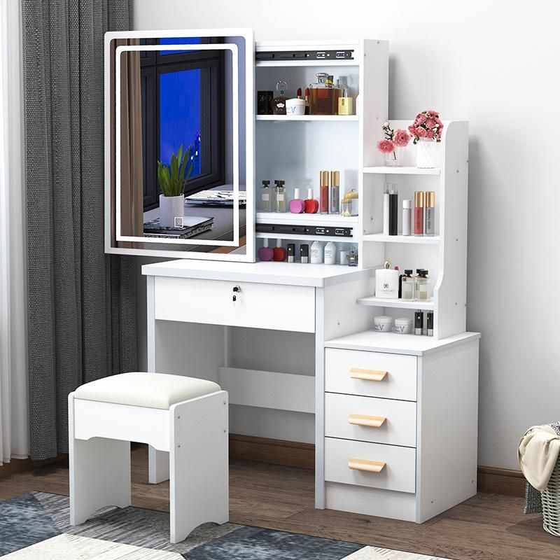 Light Luxury Dressing Table and Dressing Table Net Red Ins Wind Bedroom Small Apartment Modern Simple Multifunctional Storage Cabinet One 0008