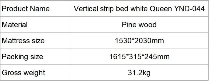 Double Size Solid Pine Wood Furniture Adult Bed