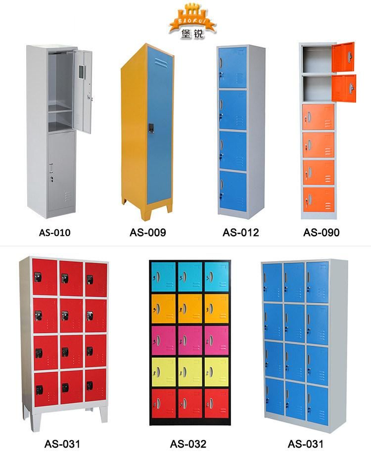 Bas-031 Best Selling Colorful School 12 Door Storage Steel Locker
