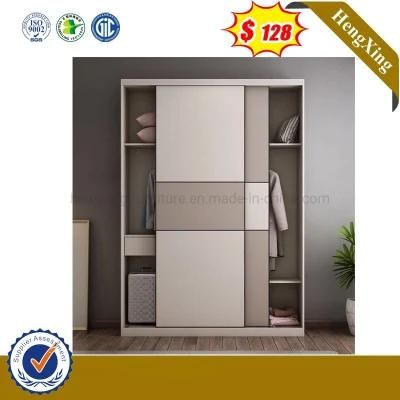 Fashion Home Furniture Wooden Wardrobe Sliding Door Melamine Wooden Closet