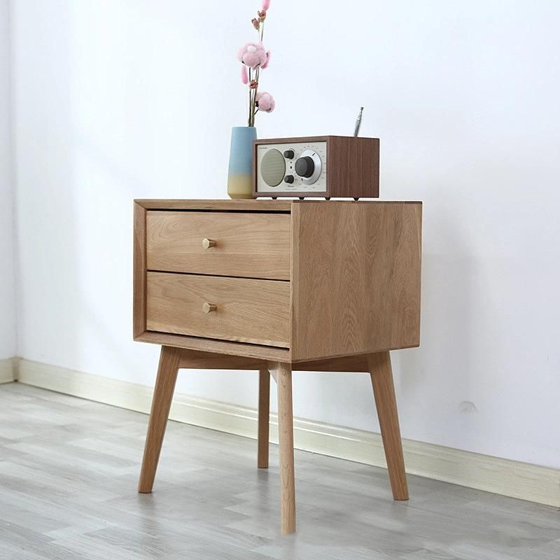 Solid Wood Nordic Bedside Cabinet 0057