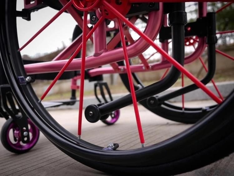 Super Light Aluminum Alloy Portable Leisure Sports Wheelchair