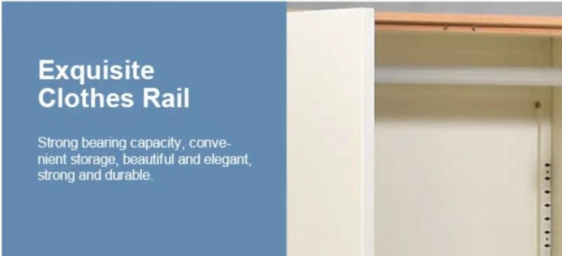 Home Office Steel Light-Colored Clothes Closet Storage Cabinet Cupboard Wardrobe
