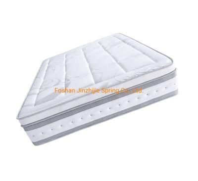 Made-in-China Manufacturer Gel-Memory-Foam Latex Luxury Pocket Coil Spring 3D-Fabric Mattress