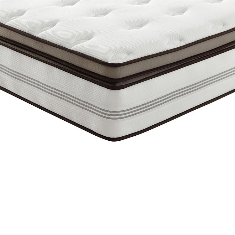 Pillow Top Design 5 Zones Pocket Spring with Latex and Foam Encasment Mattress