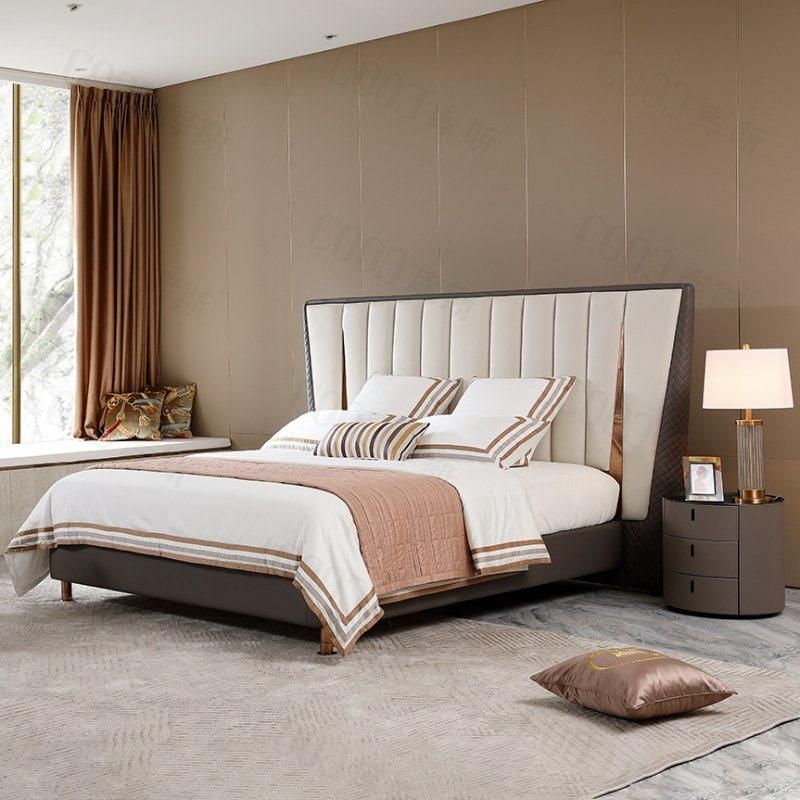 Civil Housing Project Luxury Queen Bed World Cup Hotel up-Holstered Beds Project Tender Modern Furniture