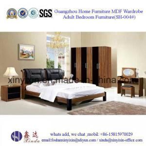 Luxury Leather Bed Modern MDF Bedroom Furniture (SH-004#)