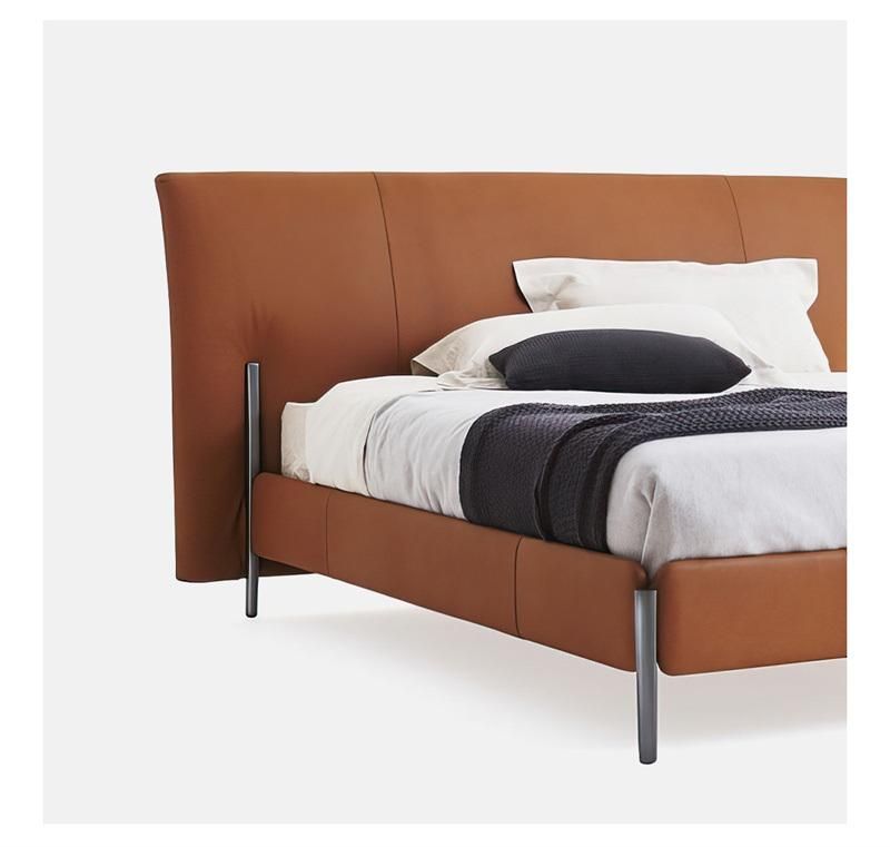 Minimalist Italian Bed Modern Minimalist Master Bedroom Leather Bed