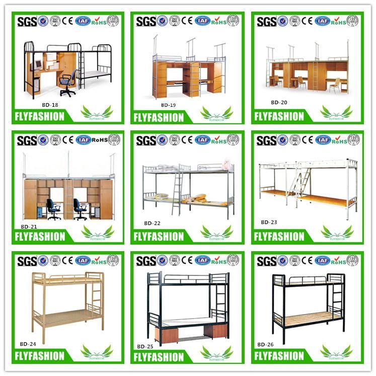Bd-38 Bedroom and Dormitory Furniture Metal Bunk Bed for 3 People