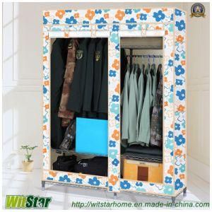 Hot Sale Oxford Fabric Cloth Wardrobe (WS16-0083, for bedroom furniture)