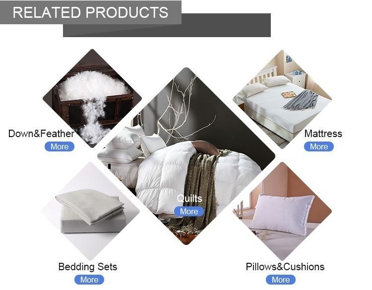 2 Inch Gusset Queen Goose Down Mattress Topper Featherbed / Feather Bed Baffled