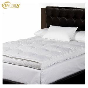 Health White Soft Breathable Duck Down Filling Bed Mattress Topper