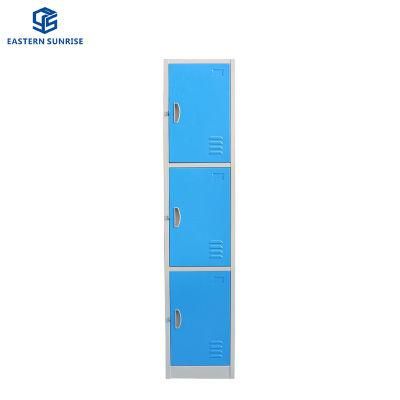 High Quality Metal Furniture 3 Door Cloth Wardrobe