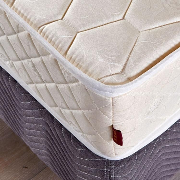Knitting Fabric Cover Natural Latex King Size Memory Foam Pocket Spring Mattress