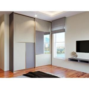 Large Storage Closet Wardrobe Sliding Door with Mirror